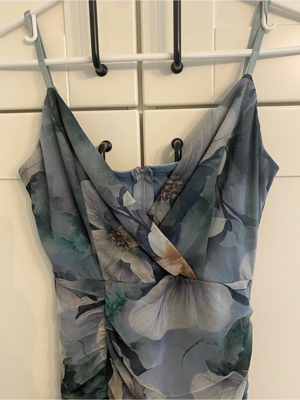 Floral V-Neck Spaghetti Strap Maxi Dress - Picture 3 of 10